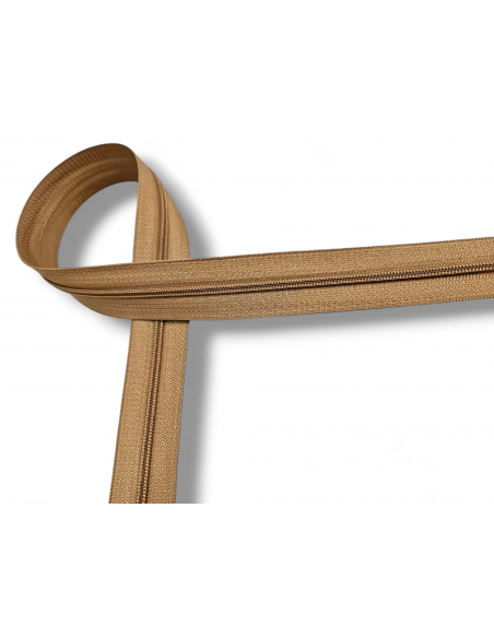 CREMALLERA MARRÓN POR METROS NYLON MAYA 3 C/023