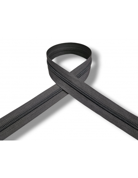 CREMALLERA GRIS OSCURO 229 POR METROS NYLON MAYA 5