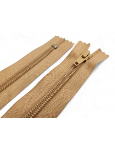 CREMALLERA YKK MARRÓN CAMEL...