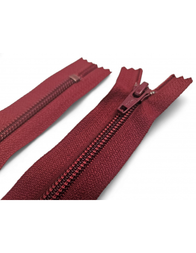 CREMALLERA YKK ROJO BURDEOS NYLON-5...