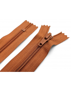 CREMALLERA YKK MARRÓN CAOBA...