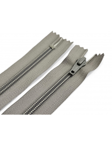 CREMALLERA YKK GRIS NYLON-5 24CM. C/181