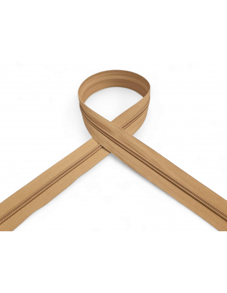 CREMALLERA BEIGE 002 POR METROS NYLON MAYA 5