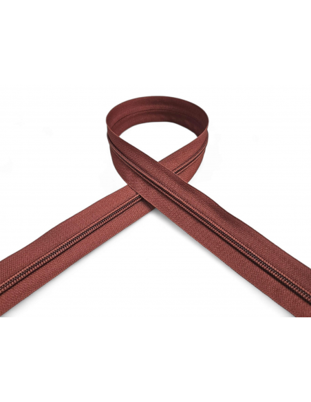 CREMALLERA MARRÓN 074 POR METROS NYLON MAYA 5