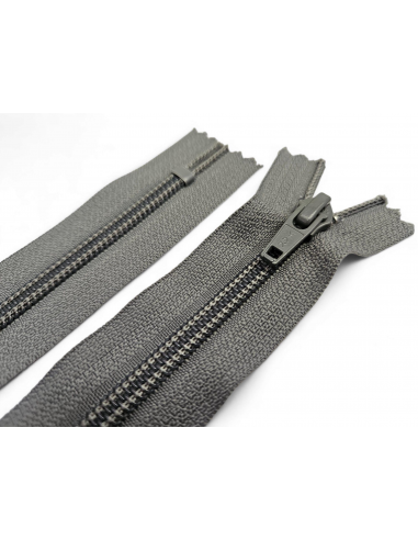 CREMALLERA YKK GRIS NYLON-5 28CM. C/014