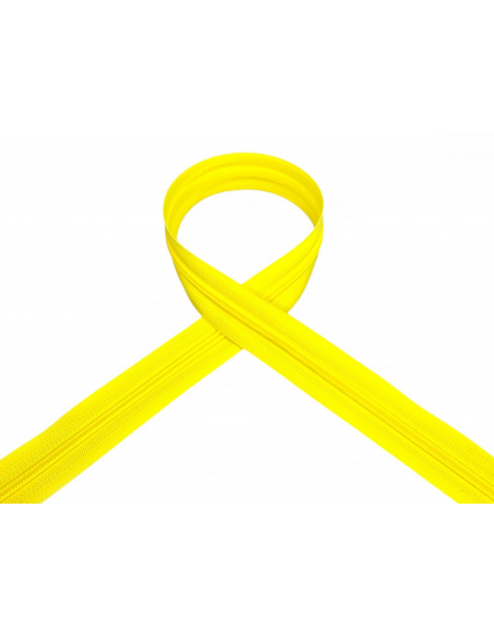 CREMALLERA AMARILLO FLÚOR 252 POR METROS NYLON MAYA 5