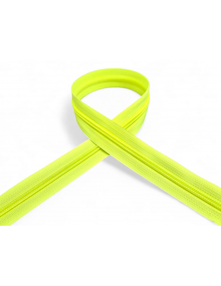 CREMALLERA VERDE FLÚOR 255 POR METROS NYLON MAYA 5