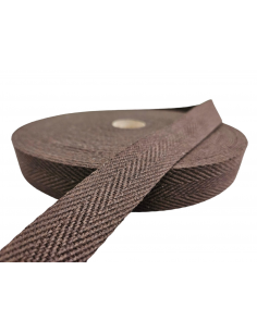 CINTA ALGODÓN ESPIGA MARRÓN...