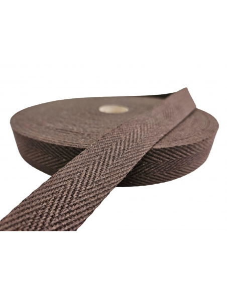 CINTA ALGODÓN ESPIGA MARRÓN 30MM Y 40MM REF. 393 C/ 274