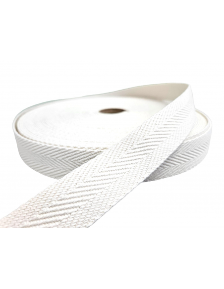 CINTA ALGODÓN ESPIGA BLANCO ROTO 30MM Y 40MM REF. 393 C/ 101