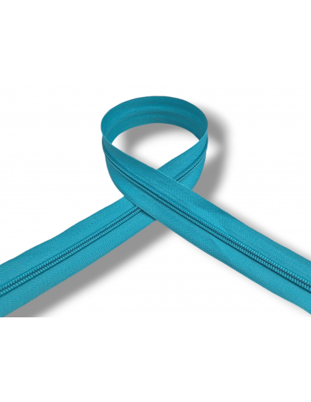 CREMALLERA AZUL TURQUESA 192 POR METROS NYLON MAYA 5