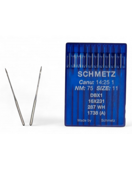 AGUJA DE MÁQUINA DE REMALLAR 1738 287WH 75/11 SCHMETZ