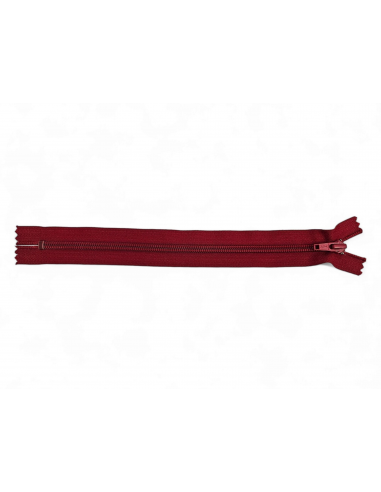 CREMALLERA YKK ROJO OSCURO NYLON-5 C/520