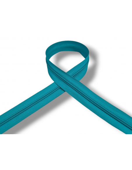 CREMALLERA AZUL TURQUESA 210 POR METROS NYLON MAYA 5