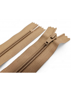 CREMALLERA YKK MARRÓN CAMEL...