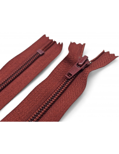 CREMALLERA YKK MARRÓN CAOBA...