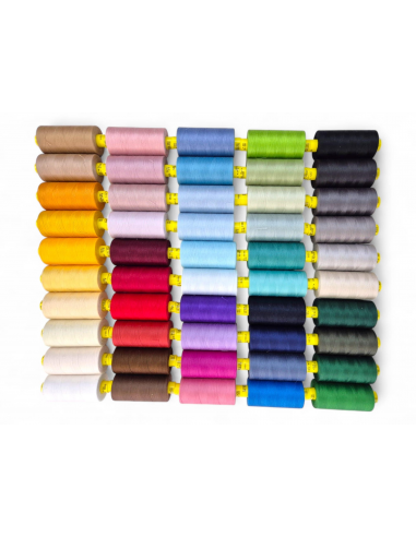 PACK 50 BOBINAS HILO MARA 120/3 1000 MTS