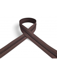 CREMALLERA MARRÓN 028 POR METROS NYLON MAYA 5