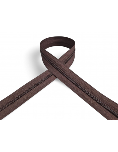 CREMALLERA MARRÓN 028 POR METROS NYLON MAYA 5