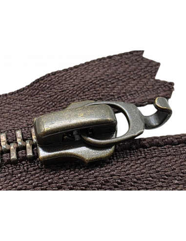 CREMALLERA METÁLICA MARRÓN 570 YKK 12 CM - MAYA...