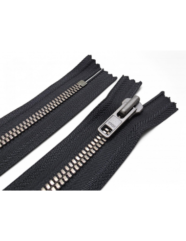CREMALLERA METÁLICA NEGRA 580 YKK 24...