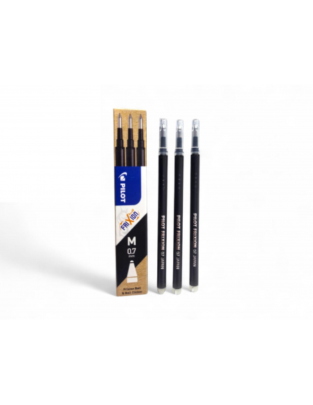 PACK DE RECAMBIOS PILOT FRIXION BORRABLE NEGRO