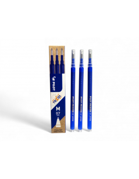 PACK DE 3 RECAMBIOS PILOT FRIXION BORRABLE AZUL