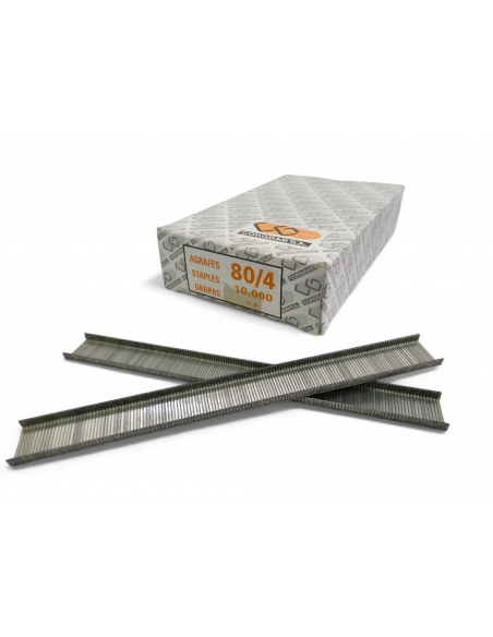 CAJA DE 10000 GRAPAS 80/4 COSTADOS