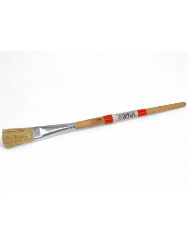 PINCEL CORTO DE MADERA Nº2 CERDA PLANA