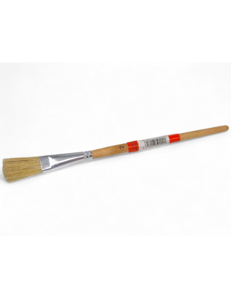 PINCEL CORTO DE MADERA Nº2 CERDA PLANA