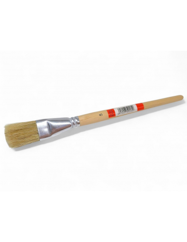 PINCEL CORTO DE MADERA Nº5 CERDA PLANA