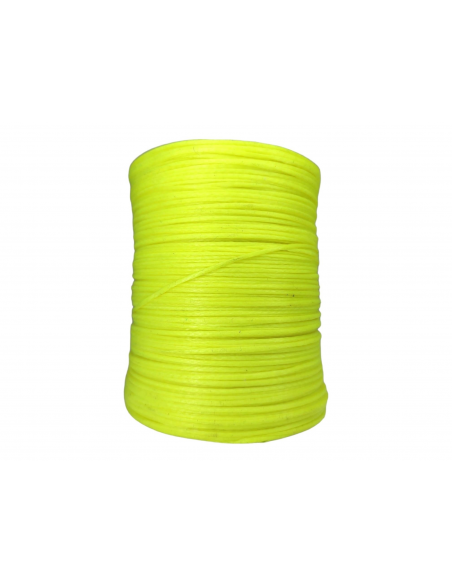 CONO (300MTS.) HILO ENCERADO 1MM AMARILLO FLUOR KIOWA Nº5 - 6 CABOS C/ 141