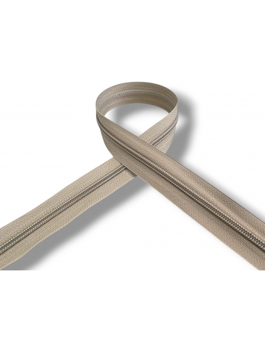 CREMALLERA BEIGE 231 POR METROS NYLON...