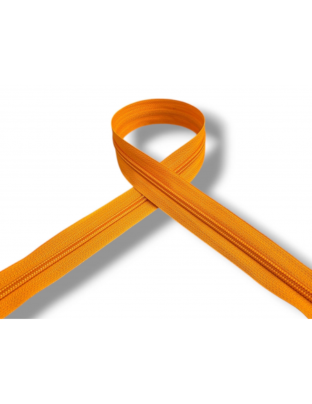 CREMALLERA NARANJA 129 POR METROS NYLON MAYA 5