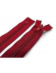 CREMALLERA YKK ROJO OSCURO...