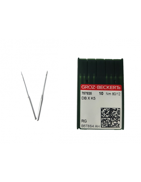 AGUJA DE MÁQUINA DE COSER PARA BORDAR  DBXK5 80/12RG