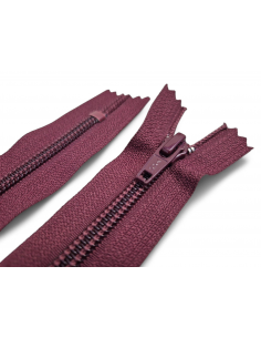 CREMALLERA YKK ROJO BURDEOS...