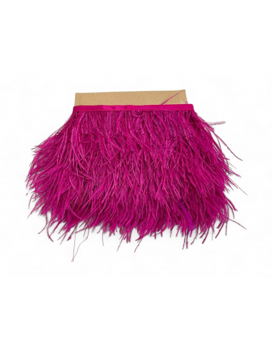 PASAMANERÍA FUCSIA DE  FLECOS AVESTRUZ C/ 0068