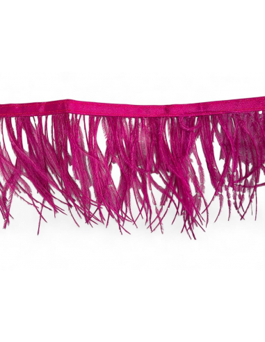 PASAMANERÍA FUCSIA DE  FLECOS...