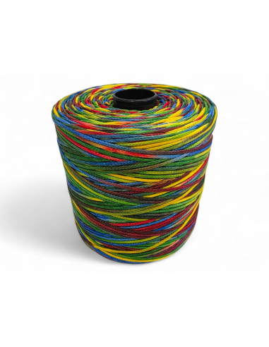 CONO 500 MTS HILO ENCERADO 1.6MM MULTICOLOR