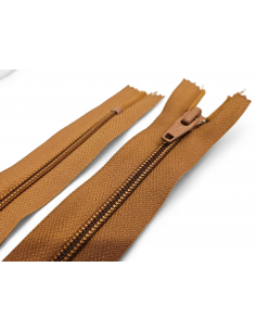 CREMALLERA YKK MARRÓN CAOBA...