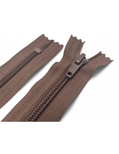 CREMALLERA YKK MARRON NYLON-5 - VARIOS TEMAÑOS...