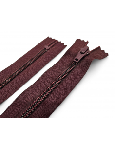 CREMALLERA YKK ROJO BURDEOS...