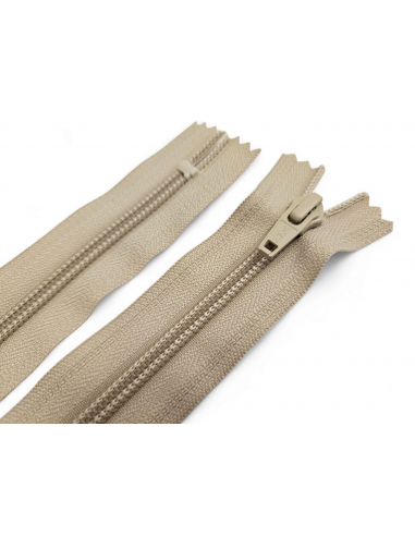 CREMALLERA YKK BEIGE NYLON-5 - VARIOS TAMAÑOS...