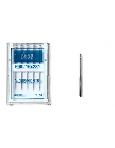 PAQUETE DE 5 AGUJAS TALON REDONDO...