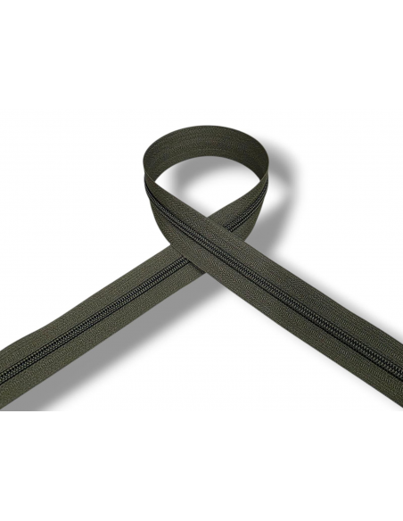 CREMALLERA VERDE OSCURO 184 POR METROS NYLON MAYA 5