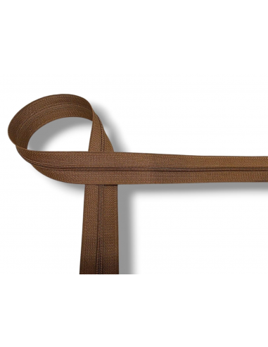 CREMALLERA MARRÓN POR METROS NYLON MAYA 3 C/033