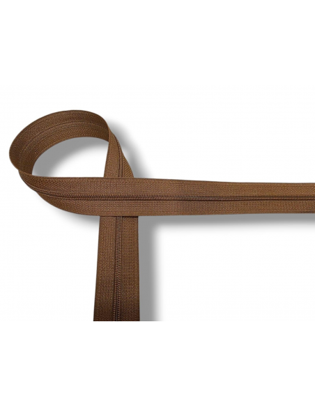 CREMALLERA MARRÓN POR METROS NYLON MAYA 3 C/033