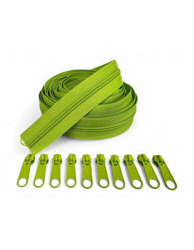 PACK 5 METROS CREMALLERA VERDE MAS 10...