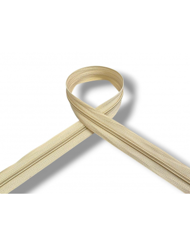 CREMALLERA BEIGE CLARO 008 POR METROS NYLON MAYA 5
